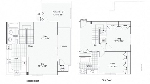 The Borealis Floor Plan at ReNew Bayshore